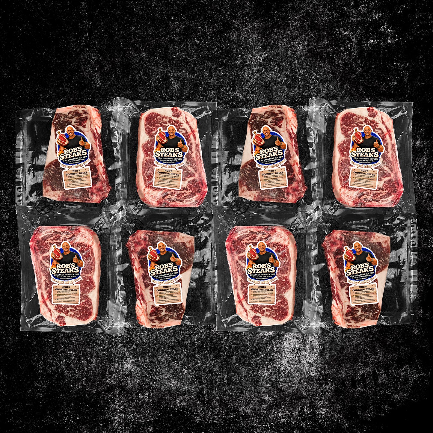 USDA Prime New York Steak - Box of 8